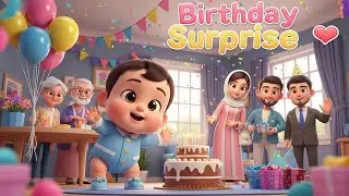 🎉 Surprise Birthday Poem for Kids | Baby&rsquo;s First Birthday Story | Fun 3D Animation