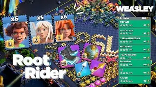 +309 | 5800 🏆 NEW Root Rider Valkyrie Spam Attack Strategy TH17  Legend League Attacks #clashofclans