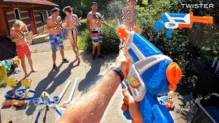 Оружие NERF для игры Nerf Gun Game Super Soaker 8.0!