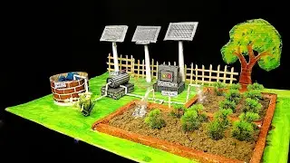 Agriculture Science Project || solar irrigation project working model || science model project