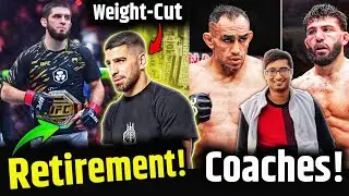 Islam's Coach Reveals SHOCKING Retirement Plan! Ilia Topuria Weight-cut Issue?