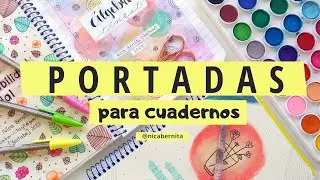 CARÁTULAS y PORTADAS PARA CUADERNOS 💖 CÓMO HACER  PORTADAS BONITAS  para el REGRESO A CLASES