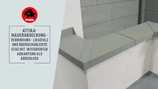 PREFA Schulungsvideo | 4.1.2.1.1 Verbindung - Liegefalz und Überschubleiste - Innen- oder Aussenecke