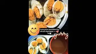 winter evening special recipe 🤗#shortsvideo#Boiled Egg salt n paper with One cup hot Tea🫰🏻