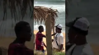Phone call prank on the beach in Liberia #africanmusic #viral  #liberiangirl  #bestcomedyskit 