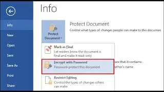 How to Encrypt Ms Word Document 2020