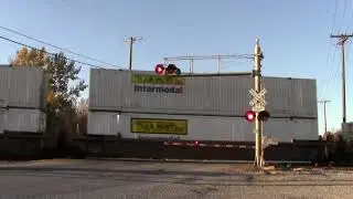 (BNSF) Main St (US 65 Business) #1 railroad crossing in Carrollton, MO