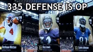 GOLDEN TICKET WATSON MADDEN 18 GAMEPLAY:: 335 DEFENSIVE SCHEME SHUTS 2 MILLION COIN CARD DOWN