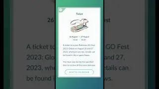 Pokemon Go 😍 Fest 2023: Global Ticket Purchase pokemon go | #Gofest2023 #Pokemon #Shorts #Research