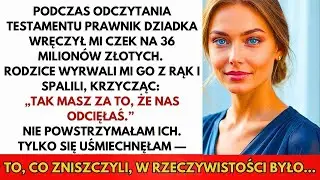 Na Odczycie, Rodzice Spalili Czek Na 36 Mln Zł Od Dziadka  Uśmiechnęłam Się — To, Co Spalili