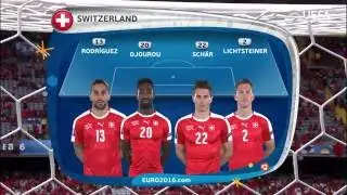 Switzerland lineup v Albania: UEFA EURO 2016