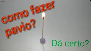 Com fazer pavio para vela em biscuit