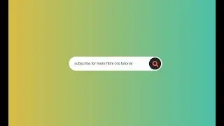 css-animated search box | no javascript | no jquery | html & css only