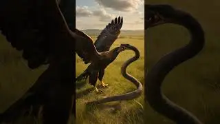 Eagle vs Snake who&rsquo;s win? 🦅🐍#eagles #snake #nature #fight #ai