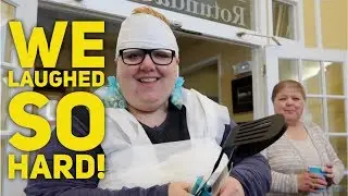 SHE WORE A TOILET PAPER DRESS! (hilarious)