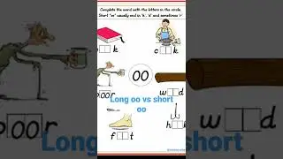 phonics long oo vs short oo worksheets