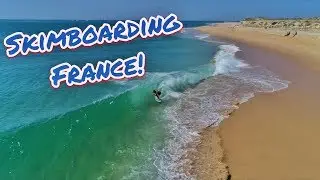 Skimboarding Epic Waves in France with Professional Skimboarders Austin Keen and Axel Cristol