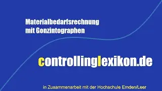 Materialbedarfsermittlung / Gozintographen