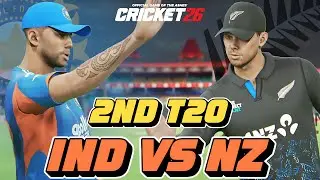 India vs New Zealand 2nd T20 at Raipur | Road to T20 World Cup 2026 | Cricket 26 Live