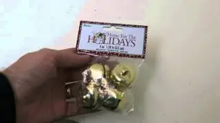 video review of the Darice Jingle Bells 1-3/8, 4-Pack