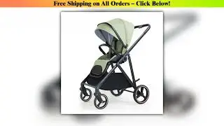 New Portable Baby Stroller 2-in-1 Baby Stroller, Lightweight and Foldable Outdoor Shock-absorbing