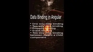 Data binding in angular 10