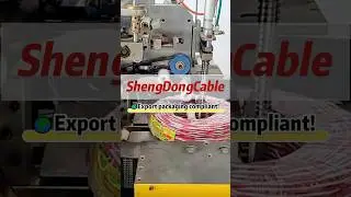 The freshly manufactured cables immediately enter the packaging process!#cable #machine #factory