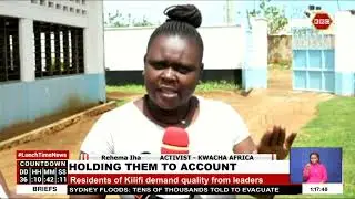 Residents of Kilifi demand quality from leaders