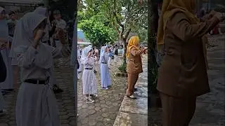 Senam Anak Indonesia Hebat di Hari Pertama Sekolah Semester 2