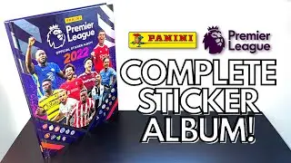 COMPLETE HARDBACK STICKER ALBUM! | PANINI PREMIER LEAGUE 2022 STICKERS | 100% COMPLETE COLLECTION!