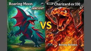 🔥 Roaring Moon Dark Energy vs Charizard EX &ndash;  KILL Before Evolution!🔥