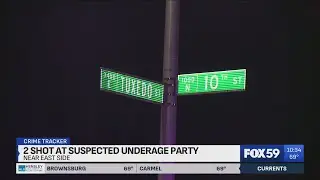 2 juveniles shot during underage party on near east side of Indianapolis