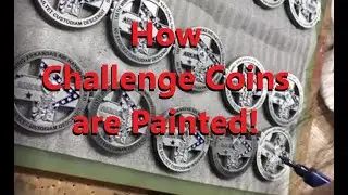 Custom Challenge Coins: How It's Made Painting