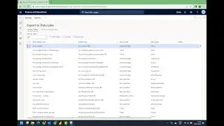 Dynamics 365 FO: Datalake Export