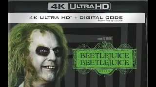 Beetlejuice Beetlejuice 4K UHD Unboxing and Review! Betelgeuse Tim Burton Legacy Sequel