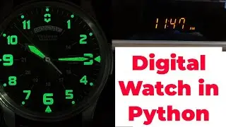 ⌚📟Digital watch in python 📟⌚|| Python Animations || Digital Clock in python  || Analog watch