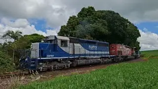 Trem misto com as SD40 no km229 - 08/01/26
