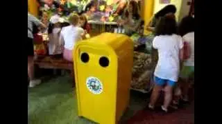 PIPA The Talking Recycling Bin at Disney's Animal Kingdom 4/22/2010 - Relative of PUSH Trash Can