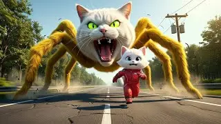 🐱⚡ The Kitten&rsquo;s Unexpected Spider Curse! 😵🔥 AI Cat Story