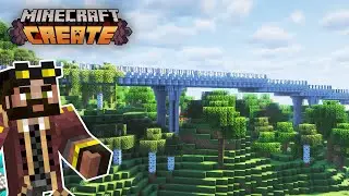 I built a MONORAIL line Minecraft Create Mod [#17]