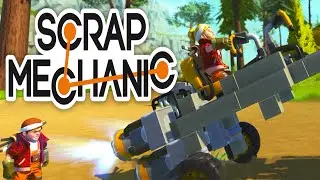 Scrap Mechanic - RUN AWAY ROCKET CAR! (Scrap Mechanic Funny Moments)