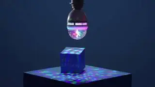 LED disco light bulb