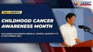 Childhood Cancer Awareness Month (Speech) 9/10/2024