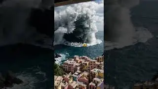 INSANE Giant Wave DESTROYS Houses! 🌊😱 Must-See Disaster Video!