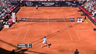 [HD]Roger Federer vs. Federico Delbonis Highlights - 2013 German Tennis Championships (Hamburg SF)