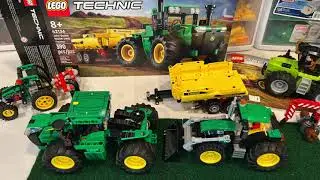 Lego tractor 42136 comparison to older lego tractors and review.