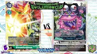 DIGIMON TCG: Evolution Cup Bloomlordmon (Green) vs Numemon X (Black) | POKESOS