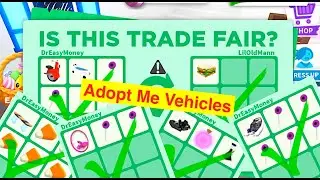 Trade Adopt Me - Vehicles GoKart, Mono-Moped, Bathtub, Hovercar, Donut Cycle, Hoverboard
