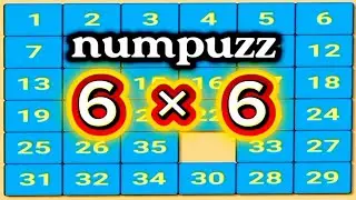 Solving the 6x6 number puzzle help improve your intellectual skills and increase your mind's ability