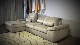 Alpine-X functional sectional sofa with bed and storage